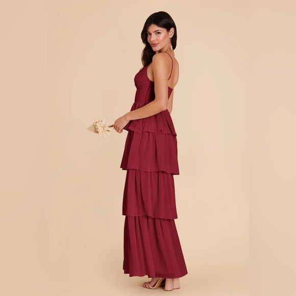 Birdy Grey Lola Dress in Burgundy Chiffon - Picture 2 of 3
